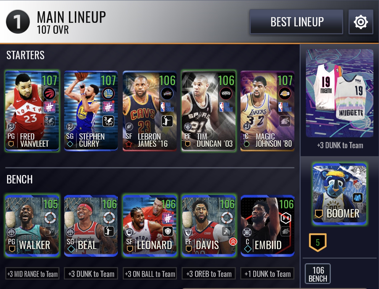 3-Point Booster Cards NBA Live Mobile Community