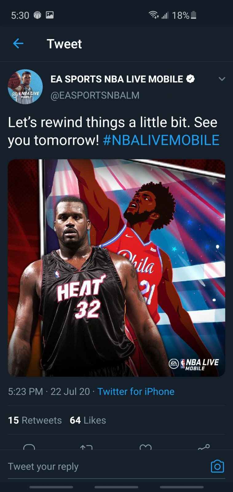 The next promo is more recycled garbage NBA Live Mobile Community